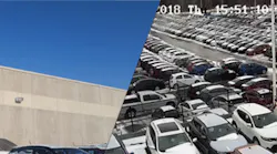Hikvision security cameras provided solar-powered video surveillance during a building renovation for Ajax Hyundai car dealership in Ontario, Canada.