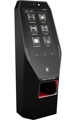 The IXM TITAN incorporates facial recognition and fingerprint or finger vein biometric modalities into one multifunctional device capable of access control, time tracking, video surveillance and video intercom applications.