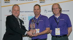 IPConfigure's Cort Tompkins and Christopher Uiterwyk accept SIA's top award in 2018 ISC Product Showcase. IPConfigure's Cort Tompkins and Christopher Uiterwyk accept SIA's top award in 2018 ISC Product Showcase.
