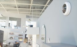 The Axis M3058-PLVE, a single-sensor panoramic camera, is one of the new IR-enable cameras from Axis. The Axis M3058-PLVE, a single-sensor panoramic camera, is one of the new IR-enable cameras from Axis.