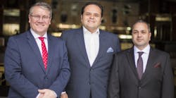From left to right: David Walsh, CEO of Netwatch Group, Samir Samhouri, Chairman of Netwatch Group, and Woodie Andrawos, Managing Director and President of NMC. From left to right: David Walsh, CEO of Netwatch Group, Samir Samhouri, Chairman of Netwatch Group, and Woodie Andrawos, Managing Director and President of NMC.
