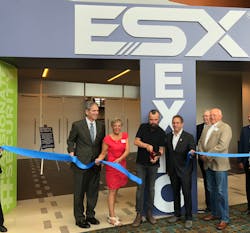 ESX keynote speaker Scott Stratten cuts the ribbon to open the expo portion of the show. He is joined by conference director George DeMarco, outgoing ESA president Angela White, current TMA president Ivan Spector, newly named ESA president Chris Mosley and TMA Executive Director Jay Hauhn. ESX keynote speaker Scott Stratten cuts the ribbon to open the expo portion of the show. He is joined by conference director George DeMarco, outgoing ESA president Angela White, current TMA president Ivan Spector, newly named ESA president Chris Mosley and TMA Executive Director Jay Hauhn.