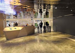 Boon Edam's ‘Black Edition’ Lifeline Speedlane Swing turnstiles support brand image while maintaining a premium security entrance solution at EVRY. Boon Edam's ‘Black Edition’ Lifeline Speedlane Swing turnstiles support brand image while maintaining a premium security entrance solution at EVRY.