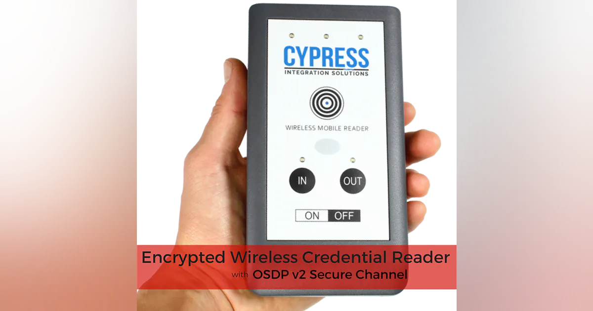 Entrust Cipher Reader Encrypted Wireless Credential Reader from Cypress Integration Solutions ...