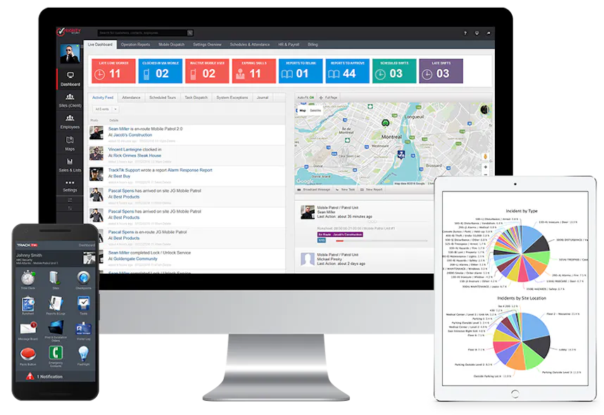 Computer Using Tracktik TrackTik security workforce management platform | Security Info Watch