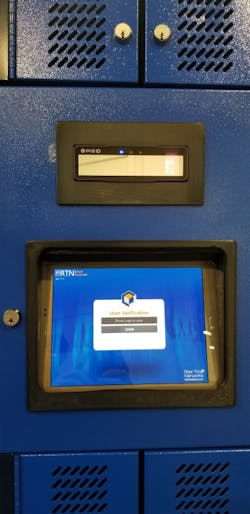 Iris ID's iCAM R100 solution now integrates with KeyTracer key management cabinets and AssetTracer Smart Lockers from Real Time Networks. Iris ID's iCAM R100 solution now integrates with KeyTracer key management cabinets and AssetTracer Smart Lockers from Real Time Networks.