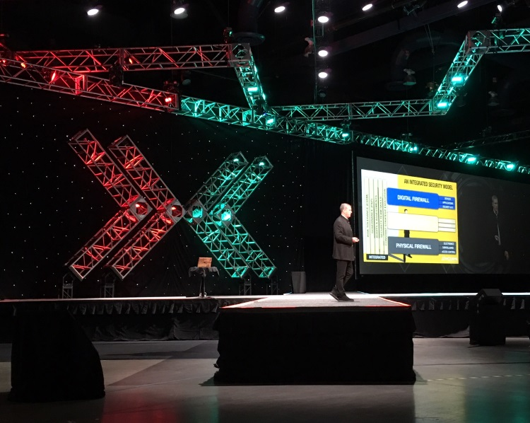 Scott Klososky delivers the keynote address at GSX 2018 on Tuesday, Sept. 25.