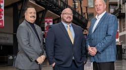 The Little Caesars Arena security project team (L-R) comprised Richard Fenton, VP of Corporate Security for Ilitch Holdings, Inc., Jeremy Zweeres, a Principal with DVS and the main project manager for this job, along with Tim Sopha, who is the Director of Corporate Security for Ilitch Holdings.