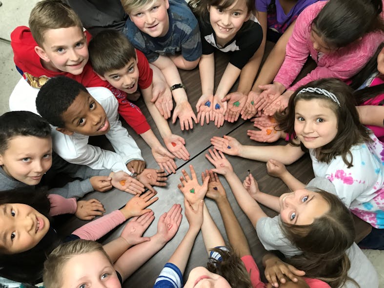 For years, Silent Guard President and CEO Dwight Sears has been spreading a message of kindness in the classrooms of Kentucky. He says &apos;the heart on the hand is our international symbol for kindness.&apos;