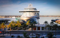 Princess Cruise Line ship, Ruby Princess makes a port call in San Diego. The Port of San Diego is the most recent victim of ransomware cyber attacks, according to an indictment. The Port employs about 570 workers and oversees 34 miles of San Diego Bay waterfront property.