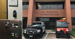 The UTA police at has selected Architect Blue multi-technology readers—combining three identification technologies: 125 kHz, 13.56 MHz, and Bluetooth—and the STid Mobile ID solution in order to control access to its premises and facilitate technological migration to advanced security levels. The UTA police at has selected Architect Blue multi-technology readers—combining three identification technologies: 125 kHz, 13.56 MHz, and Bluetooth—and the STid Mobile ID solution in order to control access to its premises and facilitate technological migration to advanced security levels.