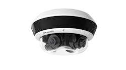 The DS-2CD6D54FWD-IZHS 20 MP PanoVu Flexible Outdoor Network Camera features 1/2.7&apos; progressive scan CMOS sensors and four lenses.