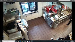 Using video systems in conjunction with a fast-food drive-thru POS set up can help with theft deterrence. Using video systems in conjunction with a fast-food drive-thru POS set up can help with theft deterrence.