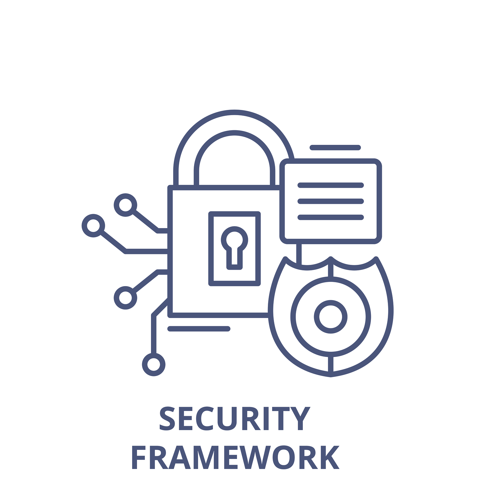 Bigstock Security Framework Line Icon C 269589193