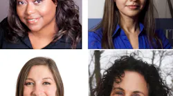 Top row from left to right: Eddie Reynolds, CEO and Co-Founder of iluminar, and Fawzia Atcha, Ph.D., Vice President of IMRON Corporation. Bottom row from left to right: Ashley Grabowski, Regional Marketing Manager for the Americas at MOBOTIX, and Maria Cambria, Vice President of the Technical Center of Excellence at FLIR Systems.