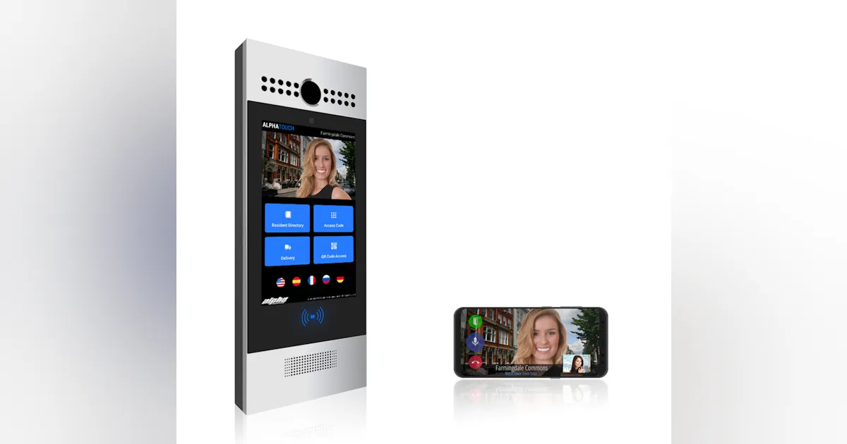 Alpha R Intercoms Alpha Communications' AlphaTouch Smartphone Video Intercom System ...