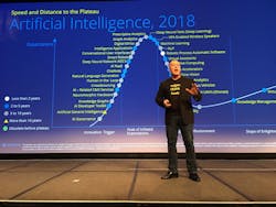 Keven Marier, Director of Technology Business Development at Milestone Systems, delivers a keynote address at MIPS 2019 in Nashville. Keven Marier, Director of Technology Business Development at Milestone Systems, delivers a keynote address at MIPS 2019 in Nashville.