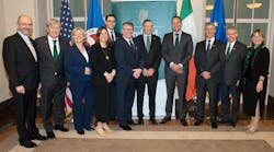 Netwatch Group announced on Wednesday that it is adding 100 new jobs in U.S.The announcement was made at an Enterprise Ireland business leadership event in Washington, attended by Irish Prime Minister Leo Varadkar (fourth from right) and Netwatch Group CEO David Walsh (fifth from left in front). Netwatch Group announced on Wednesday that it is adding 100 new jobs in U.S.The announcement was made at an Enterprise Ireland business leadership event in Washington, attended by Irish Prime Minister Leo Varadkar (fourth from right) and Netwatch Group CEO David Walsh (fifth from left in front).