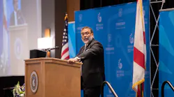 National Security Agency Executive Director Harry Coker Jr. speaking at the 2019 CAE Executive Leadership Forum in Pensacola, FL.