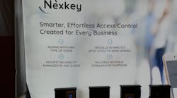 A look inside the Nexkey booth at ISC West 2019.