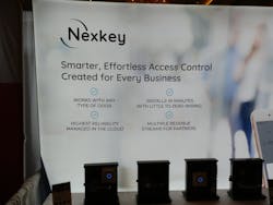 A look inside the Nexkey booth at ISC West 2019.