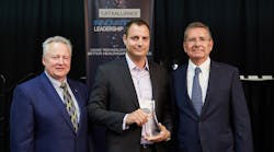 (from left to right): Paul LaBarge, Founding Partner, LaBarge Weinstein LLP; Simon Ferragne, CEO &amp; Founder, TrackTik Software Inc., winner of The Peter Brojde Award for Canada&rsquo;s Next Generation Executive Leadership; John Reid, CEO, CATAAlliance.