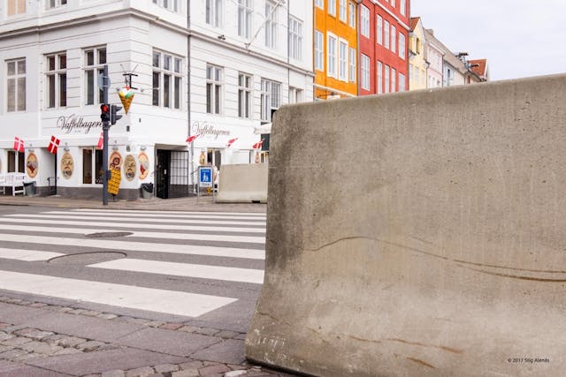 Temporary concrete barriers, such as those pictured here, are increasingly being utilized to prevent vehicle attacks in cities around the world. They are but one of a myriad options city leaders and organizations have at their disposal to mitigate vehicle attacks.