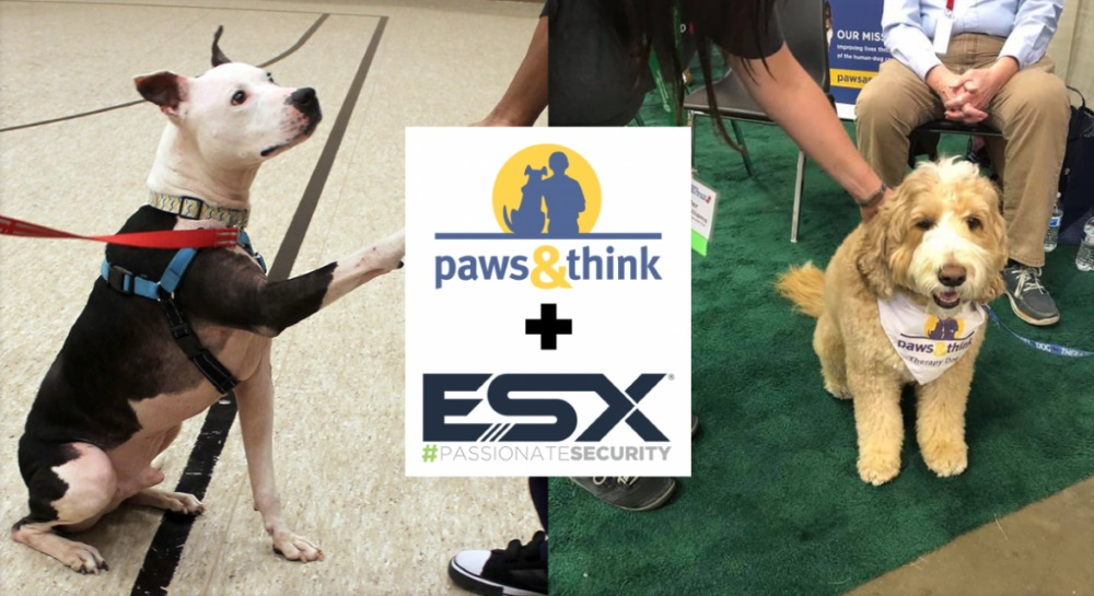 Therapy dogs from Indianapolis nonprofit Paws and Think will attend ESX this June in Indy, where security professionals can interact with these companions that provide a sense of security to children and teens year-round.