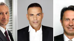 From left to right: Jakub Kozsak, Regional Sales Manager for East Central Europe; Georges Tannous Director of Europe, Middle East and Africa Marketing; and Francesco Serra, European VP of Sales.