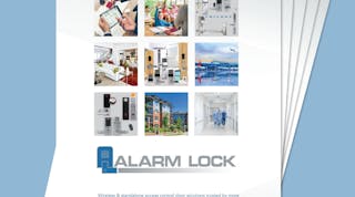 Alarm Lock&apos;s new 28-page catalog includes a range of product lines including field-proven standalone Trilogy&circledR; electronic keyless access locks, #1 in their class for years, networked wireless Trilogy Networx&trade; locks and Gen. 2 Gateways &amp; Expanders, customizable ArchiTech&trade; Designer Networx Series for every d&eacute;cor featuring Bluetooth LE Technology &amp; iLock App, and expanded School and Campus Lockdown Solutions.