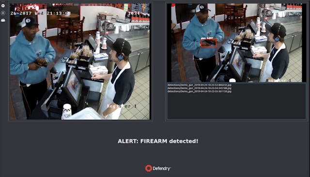 Defendry&apos;s Active Response Technology automatically detects and sends alerts about threats, such as an active shooter or robbery, in real time.