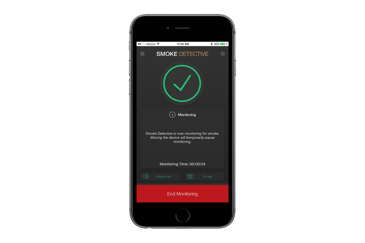 Unlike ionization, photoelectric or combination sensor smoke alarms that are commonly deployed throughout most homes and businesses, Smoke Detective leverages the cameras embedded in today&rsquo;s cellphones and smart devices and continually analyses those images to alert users to the presence of fire or smoke within a room.