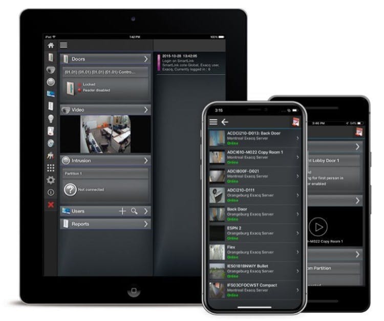 Johnson Controls has integrated the Tyco Kantech EntraPass go Mobile App with the Tyco American Dynamics VideoEdge software, enabling remote management of access control, video and intrusion tasks for seamless, on-the-go security system operation from a mobile device.