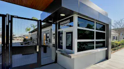This featured unit recently manufactured for a K-8-grade private school complements the architecture of the campus and is positioned at the entry to the campus offering a valuable security presence.