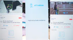 Athena Security had a storyboard-style booth at GSX 2019, illustrating the unique success of its recognition system, even with black weapons against a black-colored background.