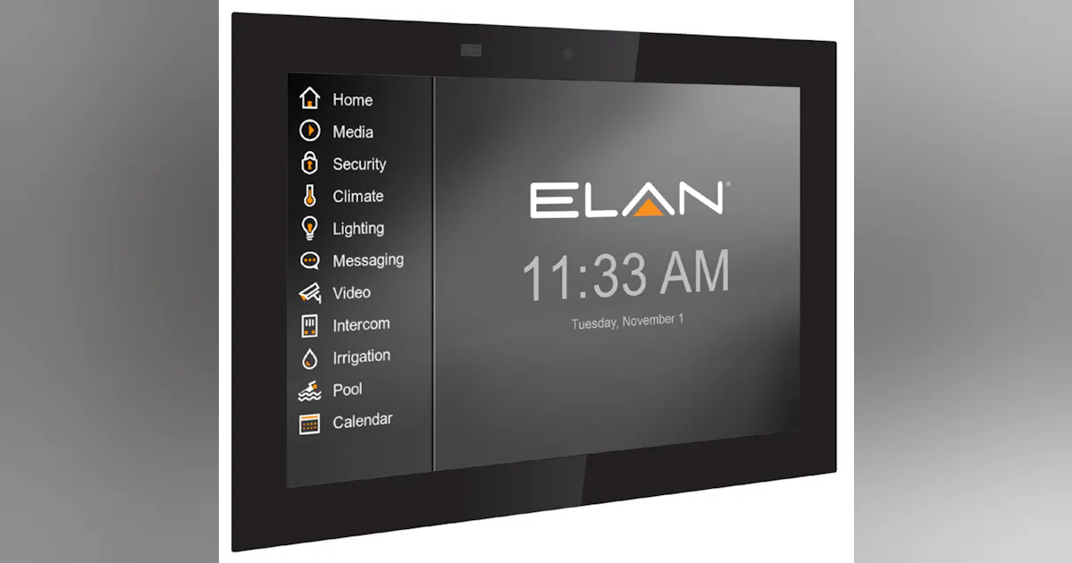 ELAN Intelligent Touch Panel and Video Doorbell from Nortek | Security ...