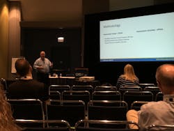 Former ASIS International President Dave Tyson addresses attendees curing an educational session at GSX 2019 in Chicago on Tuesday. Former ASIS International President Dave Tyson addresses attendees curing an educational session at GSX 2019 in Chicago on Tuesday.