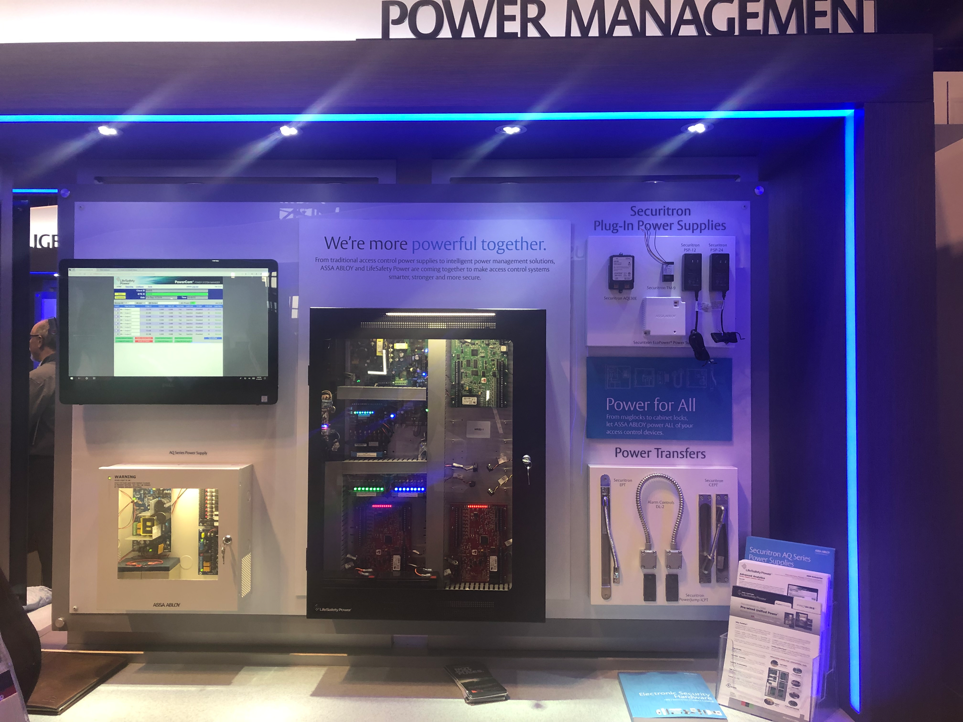 LIfeSafety Power products are on display in Assa Abloy at GSX booth #1303