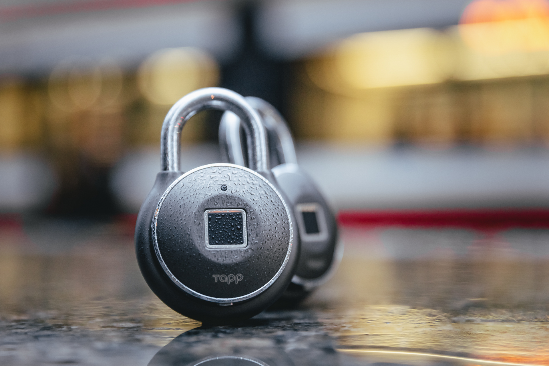 Tapplock one+ is a smart padlock that allows users to utilize their fingerprint to gain access. Unlike traditional locks that can take up to 15 seconds to open, the Tapplock one+ allows users to access their items in 0.8 seconds and has an adaptive algorithm that allows the lock to become faster and more accurate with each use.