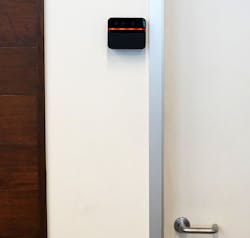 Alcatraz AI uses a combination of color, 3D and infrared cameras in its readers, like the one pictured above, to provide a face-only access control system for enterprise security applications.