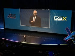 U.S. Marine Corp. Gen. John Kelly (Ret.), the former DHS secretary and White House chief of staff, address attendees at GSX 2019 in Chicago.