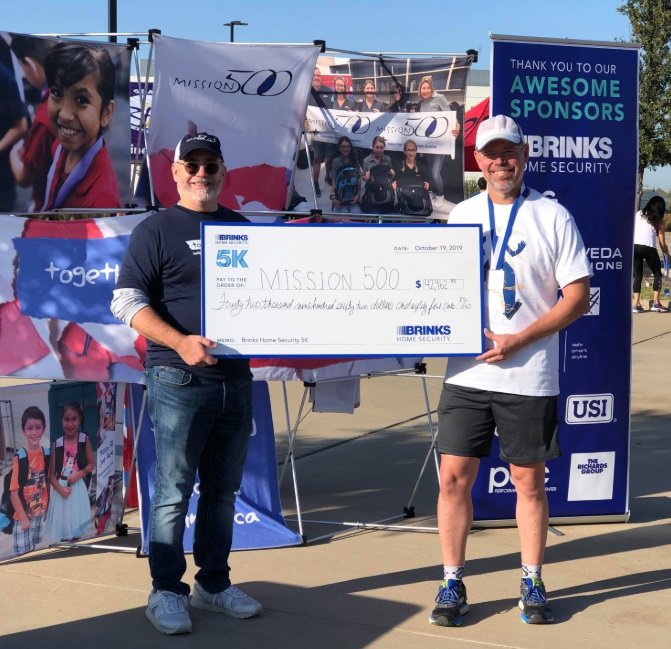 Jeff Eichenlaub (Mission 500 Advisor) and Fred Graffam (Brinks CFO)