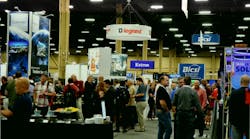 A view of the show floor at the 2019 BICSI Fall Conference &amp; Exhibition.