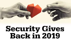 Security Gives Back Lead Art