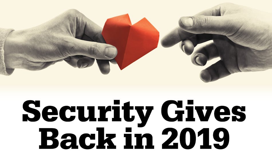 Security Gives Back Lead Art