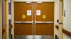 In some healthcare units, controlled egress systems with fail-safe hardware are allowed to prevent egress under normal operation.
