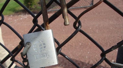 Open padlocks like the one pictured above can present significant security vulnerabilities to facilities.