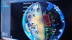 Bosch's retail video analytics demo featured dwell times, people counting and other business-friendly data.