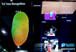 The Meere Company demonstrated a wide range of ToF video surveillance cameras at CES 2020 performing functions like short-range object recognition and facial recognition as far as 14 meters away. The Meere Company demonstrated a wide range of ToF video surveillance cameras at CES 2020 performing functions like short-range object recognition and facial recognition as far as 14 meters away.