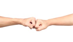 I found an amazing article in The Atlantic from 2013 entitled, The Fist-Bump Manifesto (www.theatlantic.com/health/archive/2013/11/the-fist-bump-manifesto/280175). The article describes scientific, tested evidence that the fist bump is cleaner and safer than a traditional handshake. I found an amazing article in The Atlantic from 2013 entitled, The Fist-Bump Manifesto (www.theatlantic.com/health/archive/2013/11/the-fist-bump-manifesto/280175). The article describes scientific, tested evidence that the fist bump is cleaner and safer than a traditional handshake.